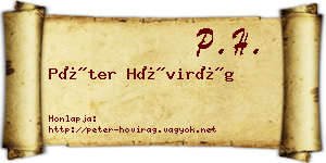 Péter Hóvirág névjegykártya